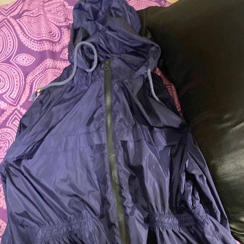 No brand dark purple raincoat Perfect!